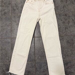 BDG Off-White Ankle Jeans